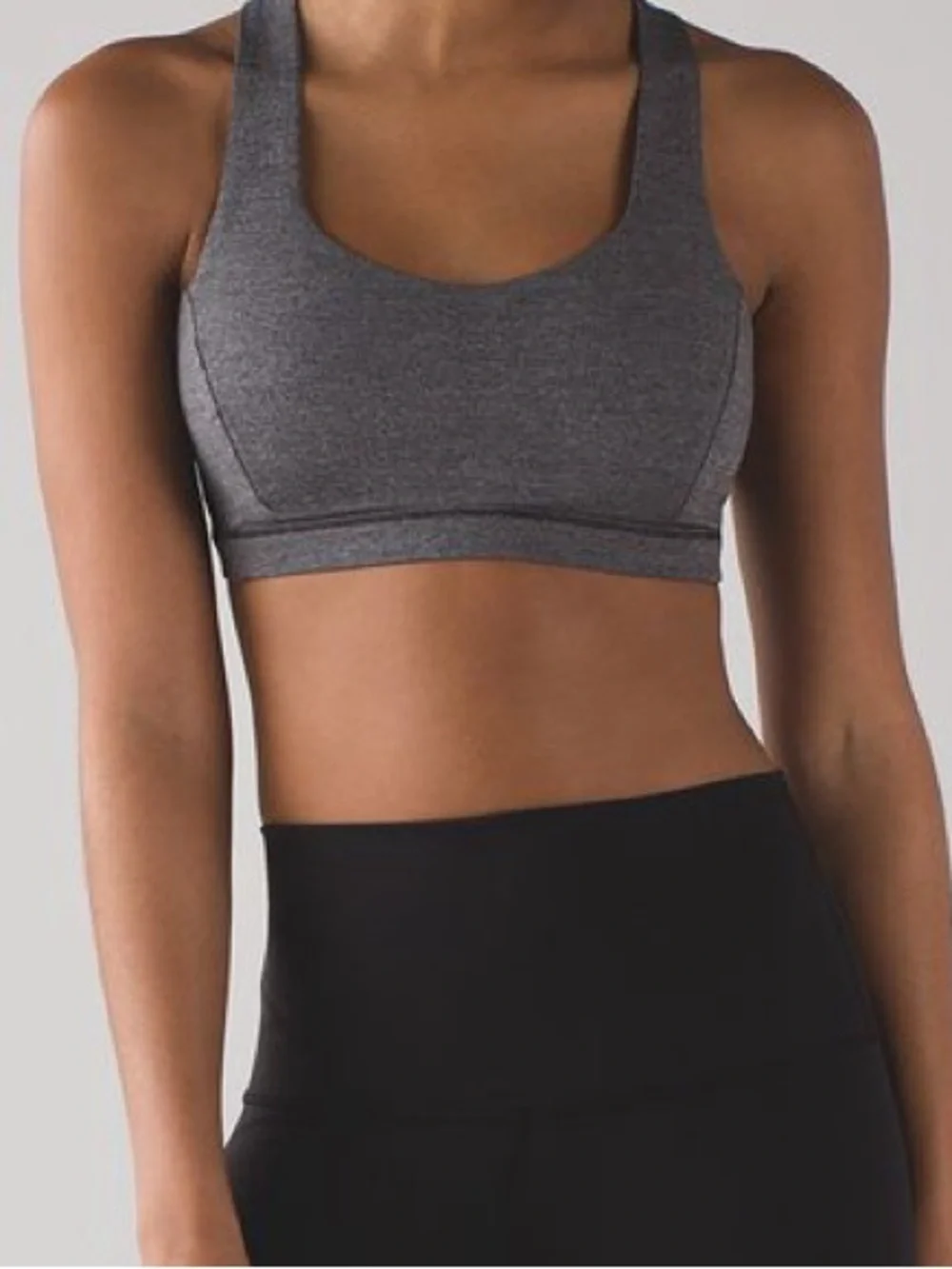lululemon athletica Grey Multi-Strap Back Sports Bra - Picture 2 of 3